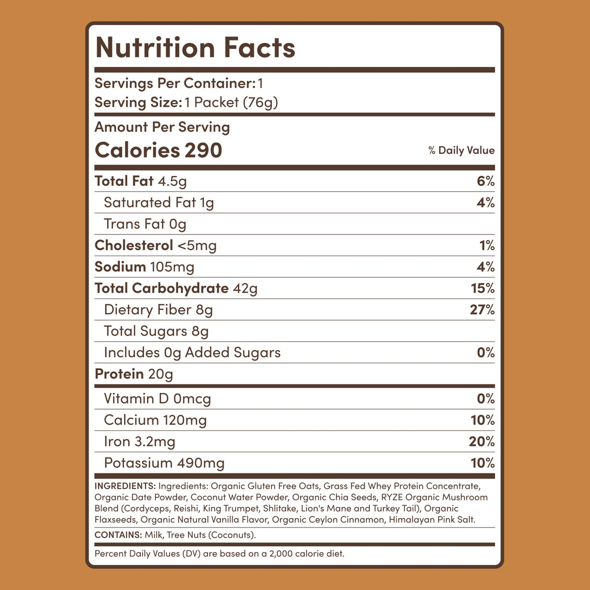 Mushroom Overnight Oats (14 Servings)